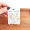 Sloan Earrings - Gold Foil