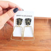 Ariana Earrings - Black Gold Flake