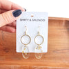 Rene Earrings - Gold Foil