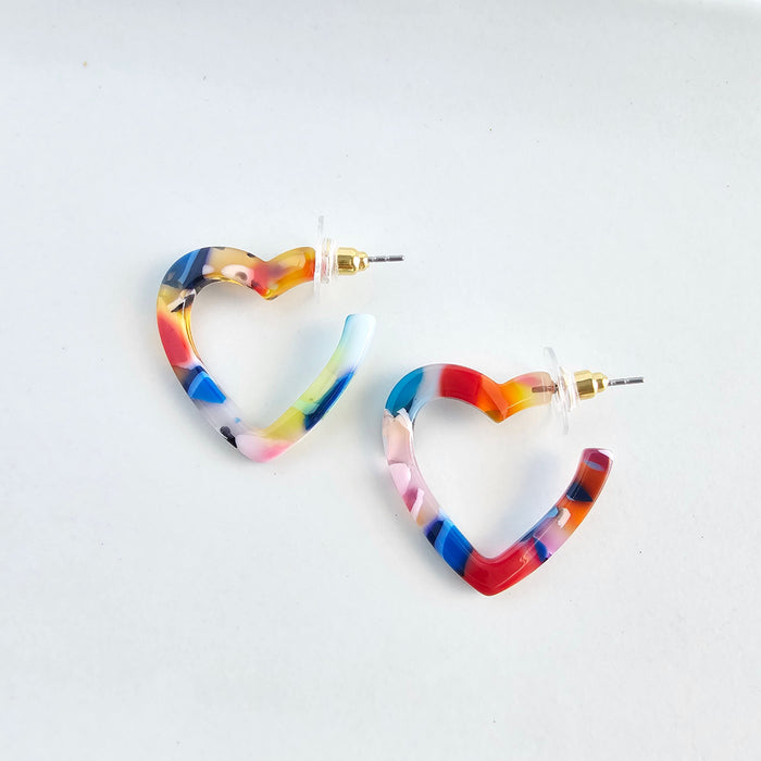 Mini Heart Hoops - Fiesta