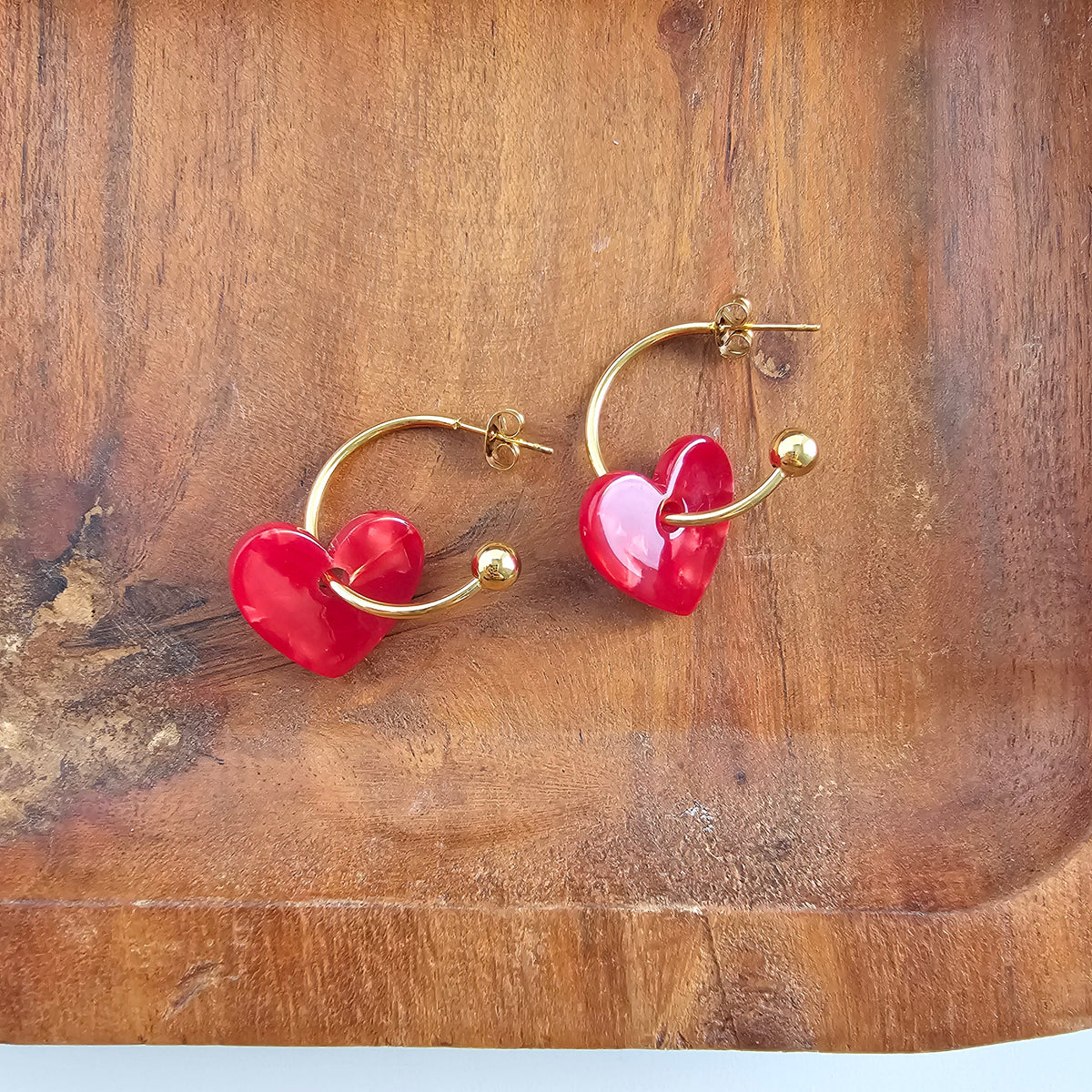 Sweetheart Hoops - Red