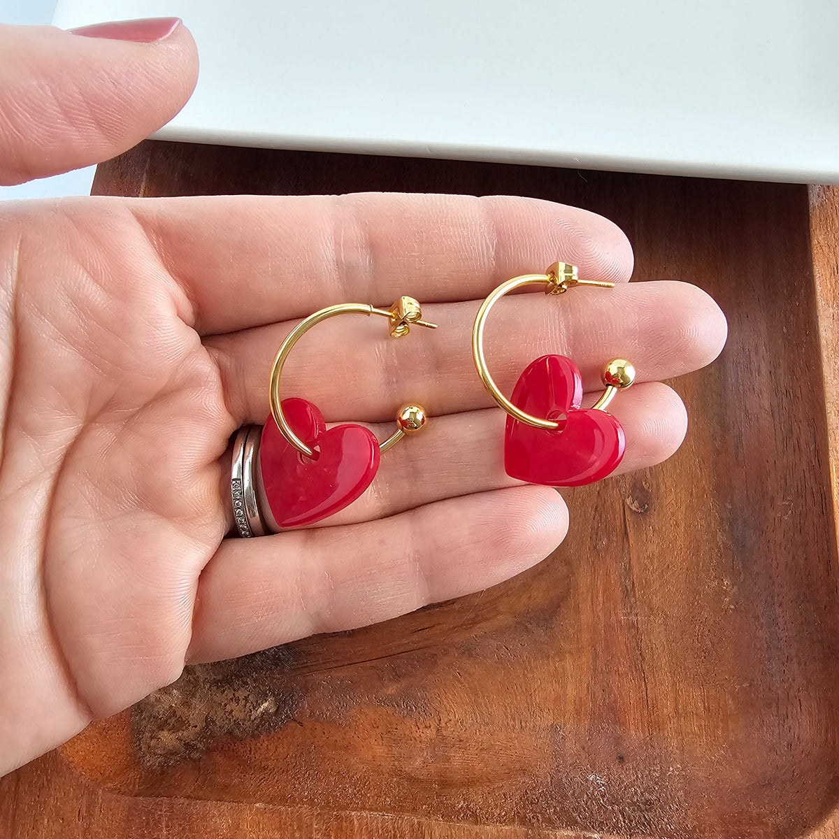 Sweetheart Hoops - Red