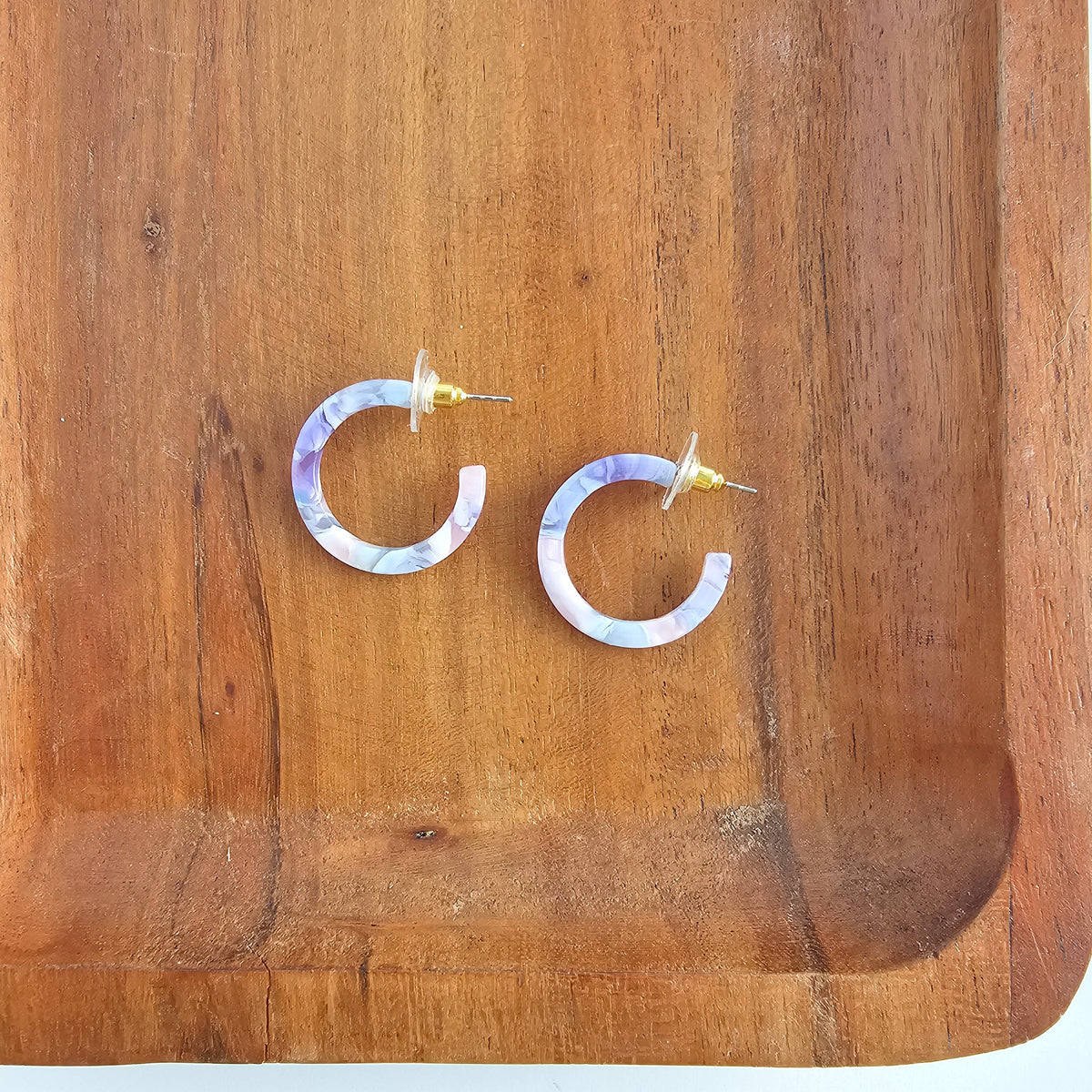 Cam Mini Hoops - Pastel Prism