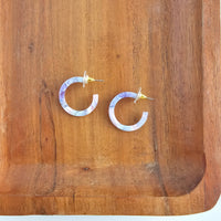 Cam Mini Hoops - Pastel Prism