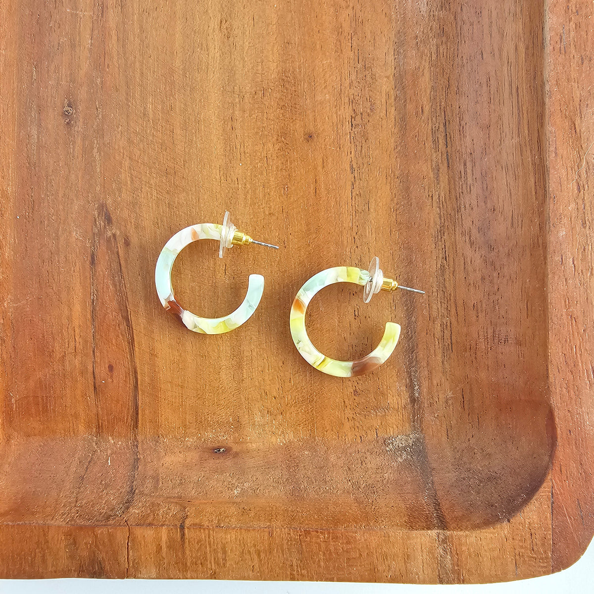 Cam Mini Hoops - Citron Zest