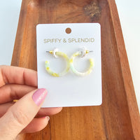 Cam Mini Hoops - Citron Zest
