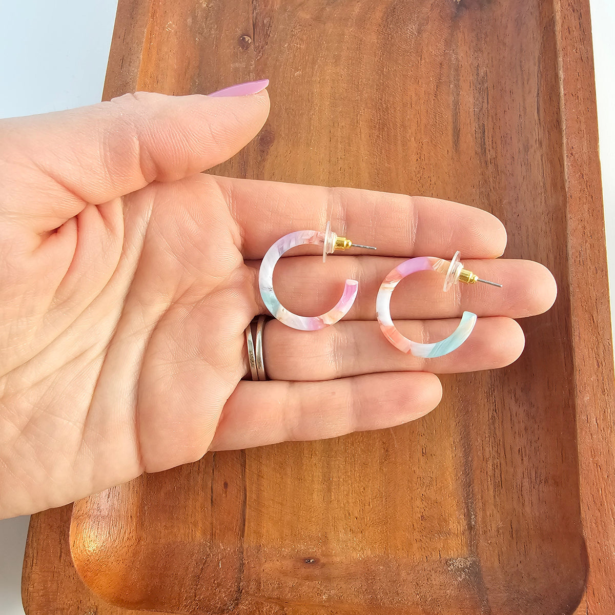 Cam Mini Hoops - Afterglow