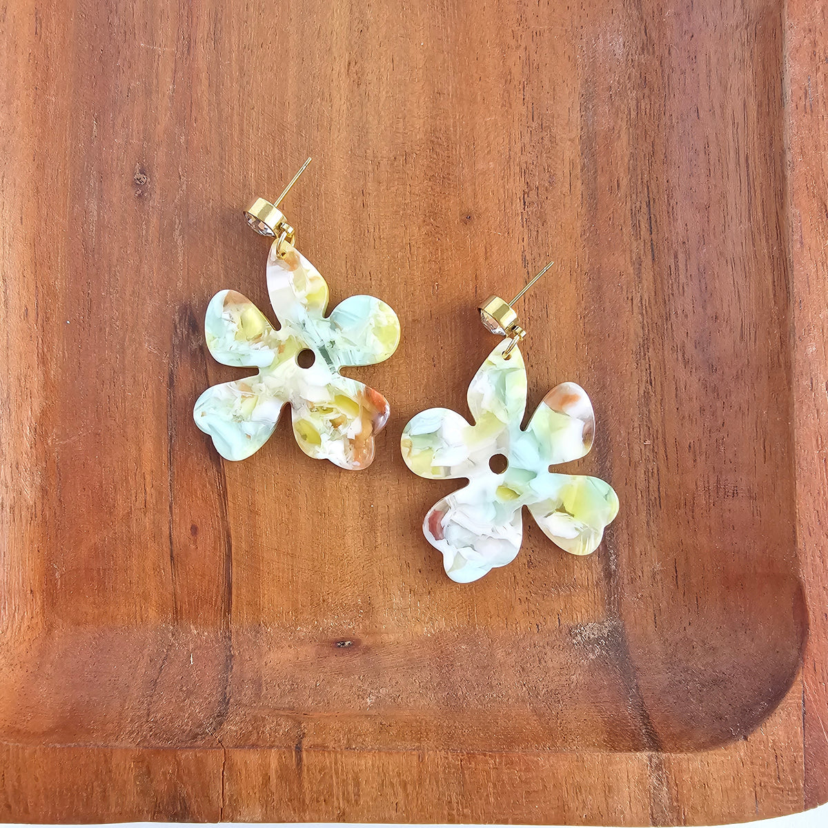 Petunia Earrings - Citron Zest