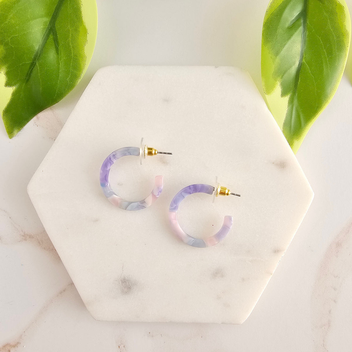 Cam Mini Hoops - Pastel Prism