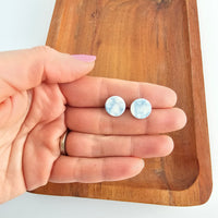Gia Studs - Saltwater Blue