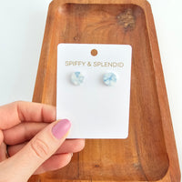Gia Studs - Saltwater Blue