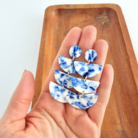 Kennedy Earrings - Greek Goddess Blue