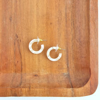 Micro Cam Mini Hoops - Ivory