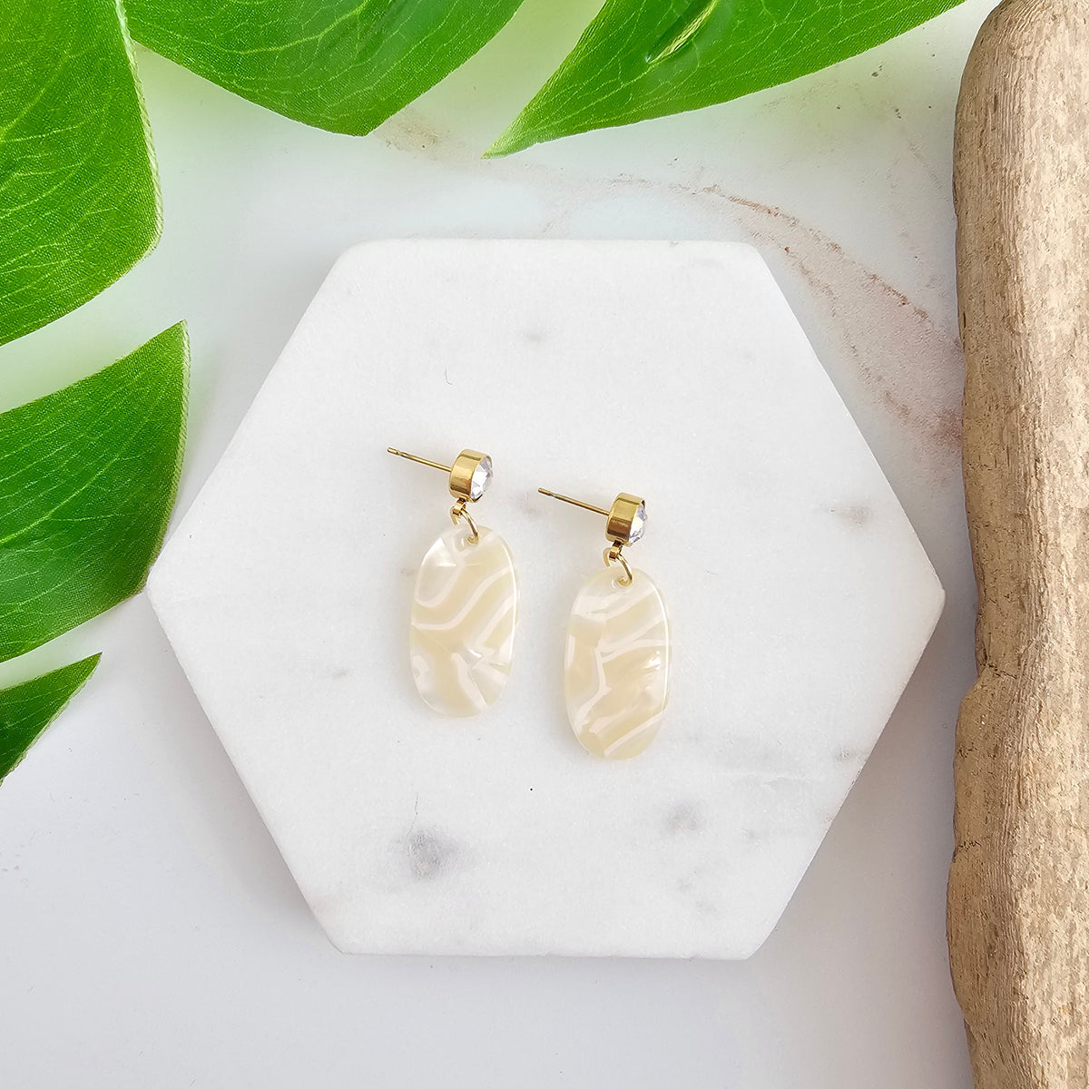 Lucy Earrings - Ivory