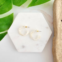 Posey Mini Hoops - Ivory