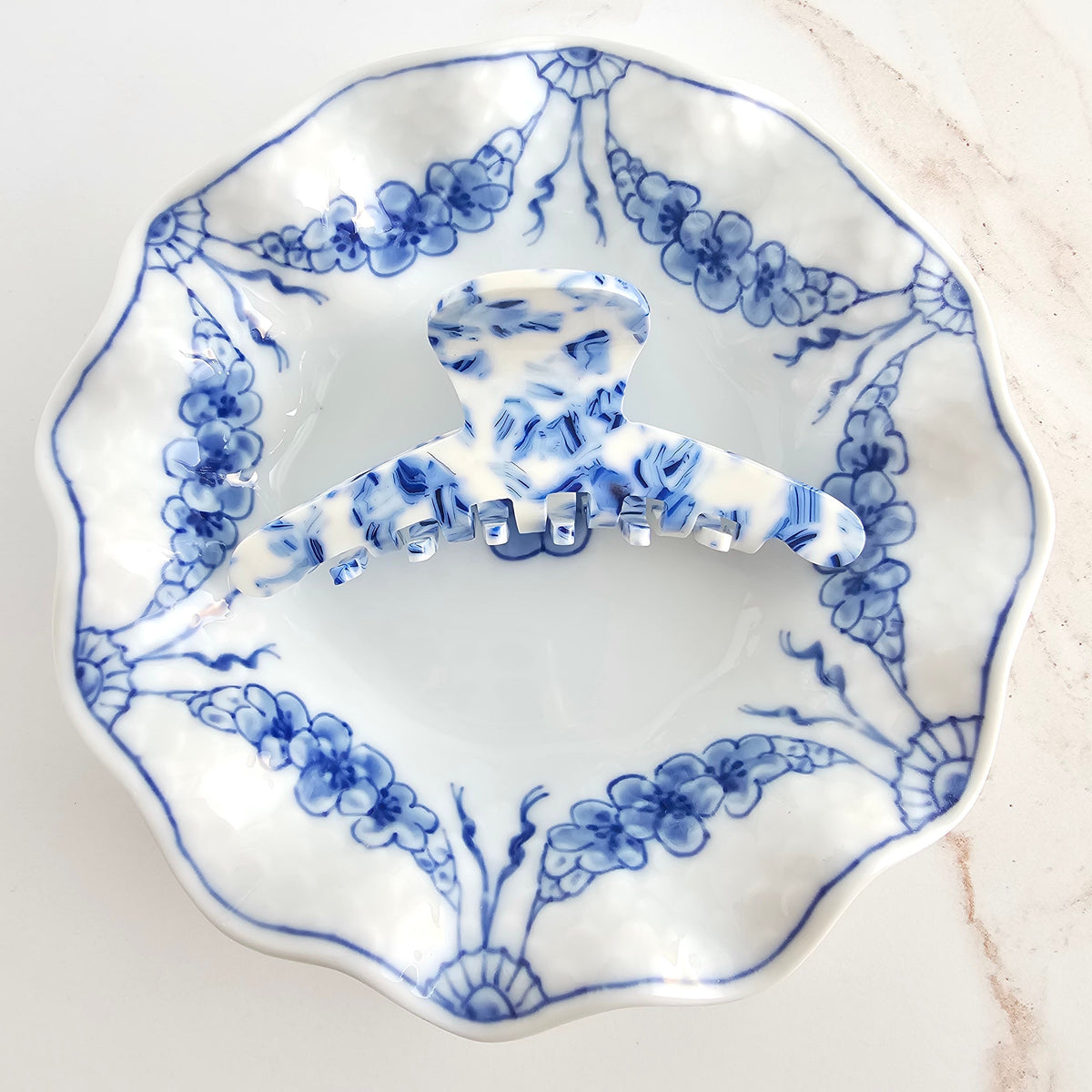 Callie Hair Claw - Greek Goddess Blue