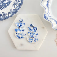 Kennedy Earrings - Greek Goddess Blue