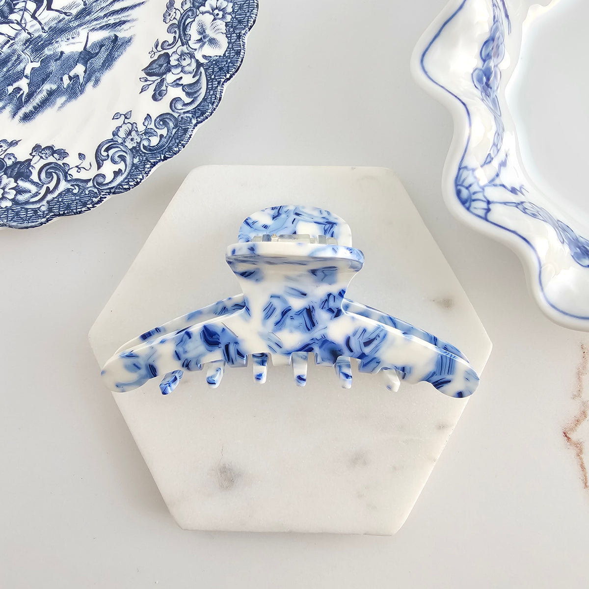 Callie Hair Claw - Greek Goddess Blue