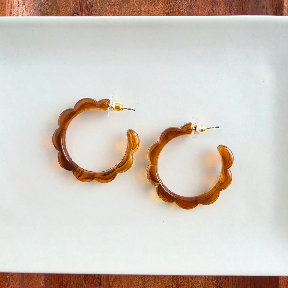 Scarlett Hoops - Amber