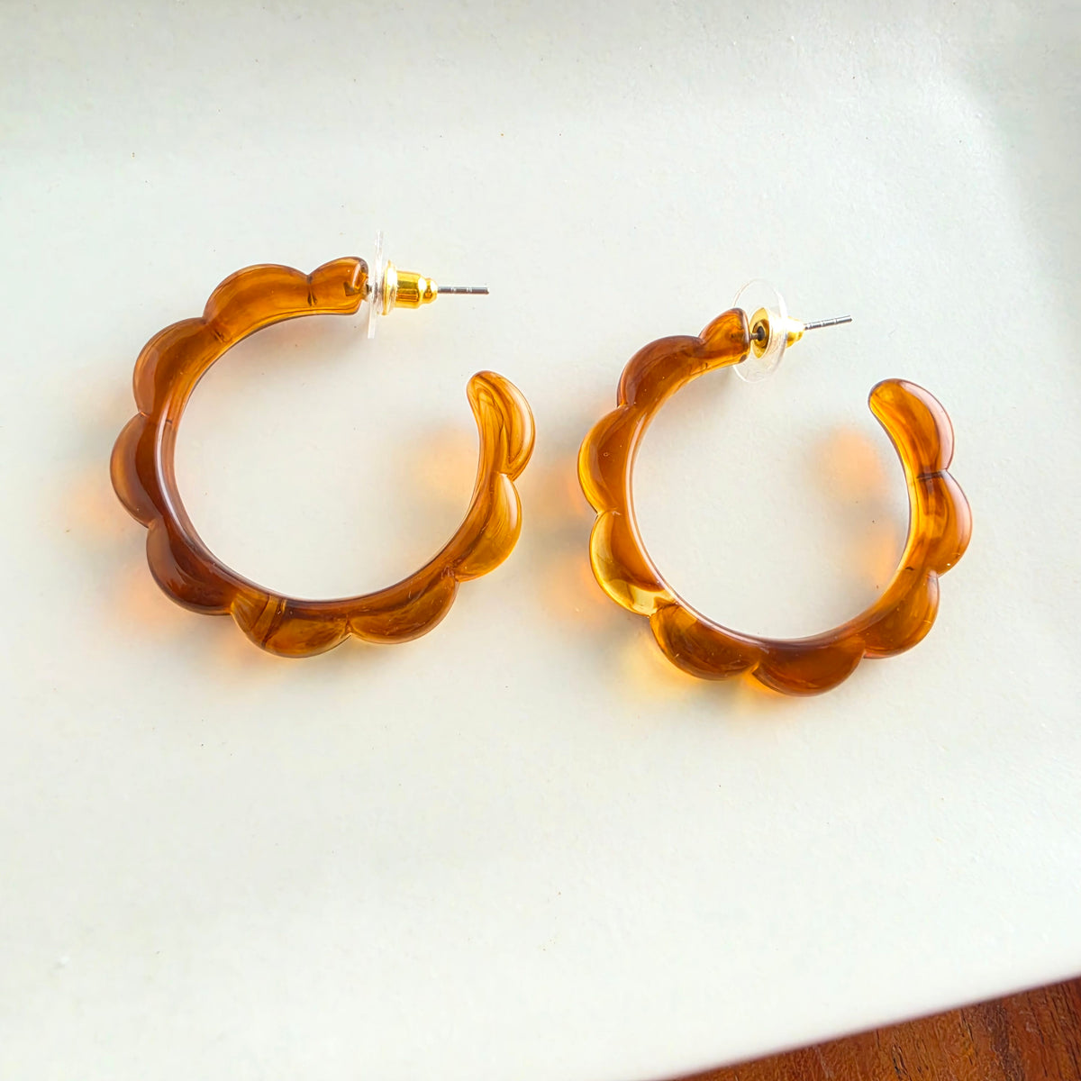 Scarlett Hoops - Amber