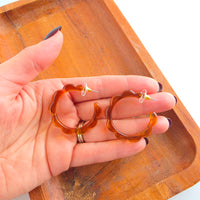 Scarlett Hoops - Amber