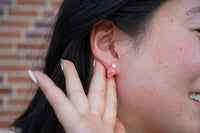 Christmas Light Studs - Red Shimmer