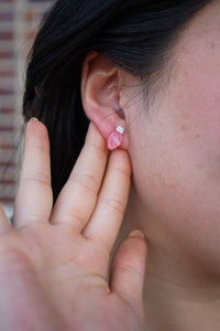 Christmas Light Studs - Red Shimmer