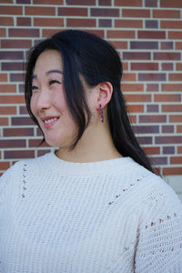 Camy Hoops - Burgundy