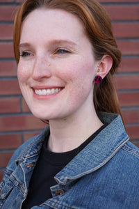 Sophie Studs - Fuchsia Tortoise