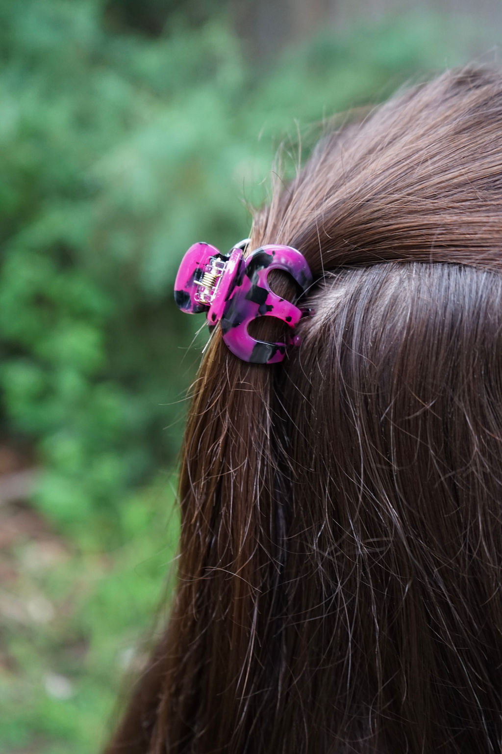 Claire Hair Claw Trio - Blue Tortoise, Snow Tortoise, and Fuchsia Tortoise
