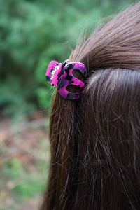 Claire Hair Claw Trio - Blue Tortoise, Snow Tortoise, and Fuchsia Tortoise