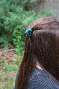 Claire Hair Claw Trio - Blue Tortoise, Snow Tortoise, and Fuchsia Tortoise