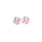 Glitter Baseball Studs