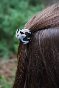 Claire Hair Claw Trio - Blue Tortoise, Snow Tortoise, and Fuchsia Tortoise