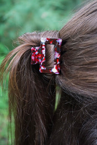 Carly Hair Claw - Burgundy