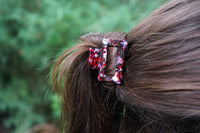 Carly Hair Claw - Burgundy