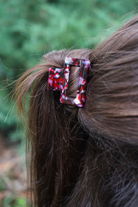 Carly Hair Claw - Burgundy