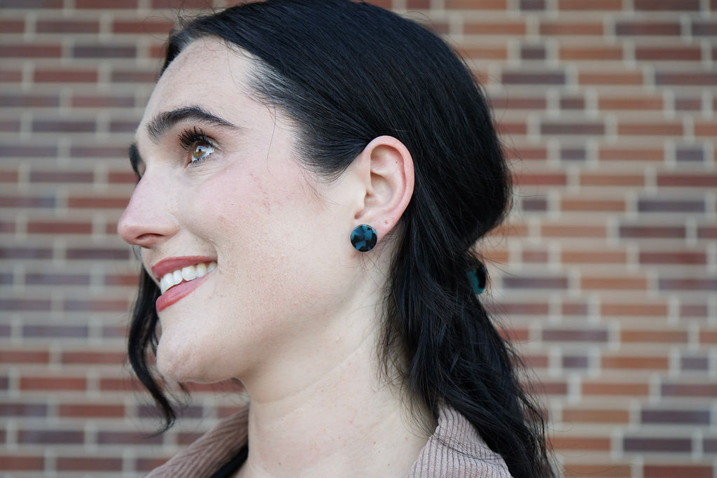 Sophie Studs - Blue Tortoise