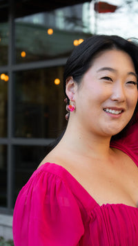 Sweetheart Hoops - Tickled Pink