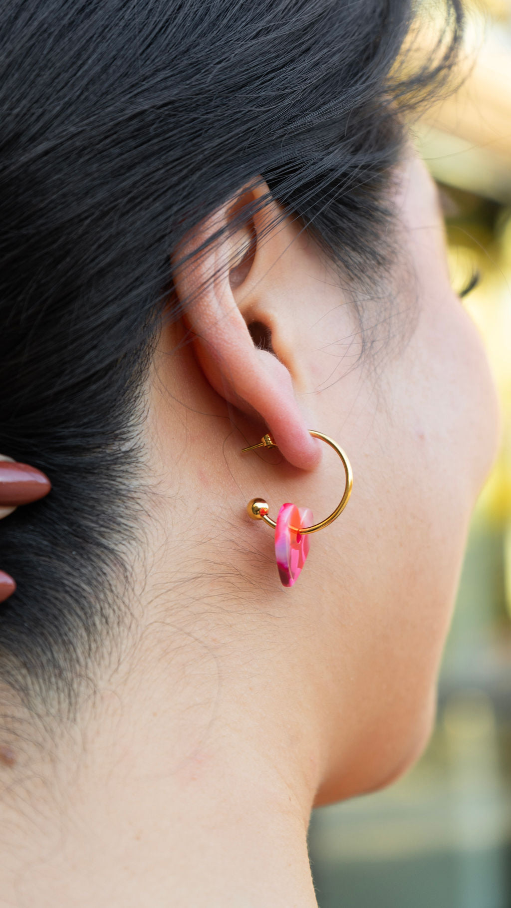 Sweetheart Hoops - Tickled Pink