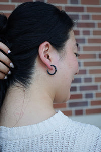 Cam Mini Hoops - Black