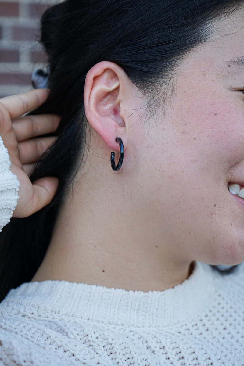 Cam Mini Hoops - Black