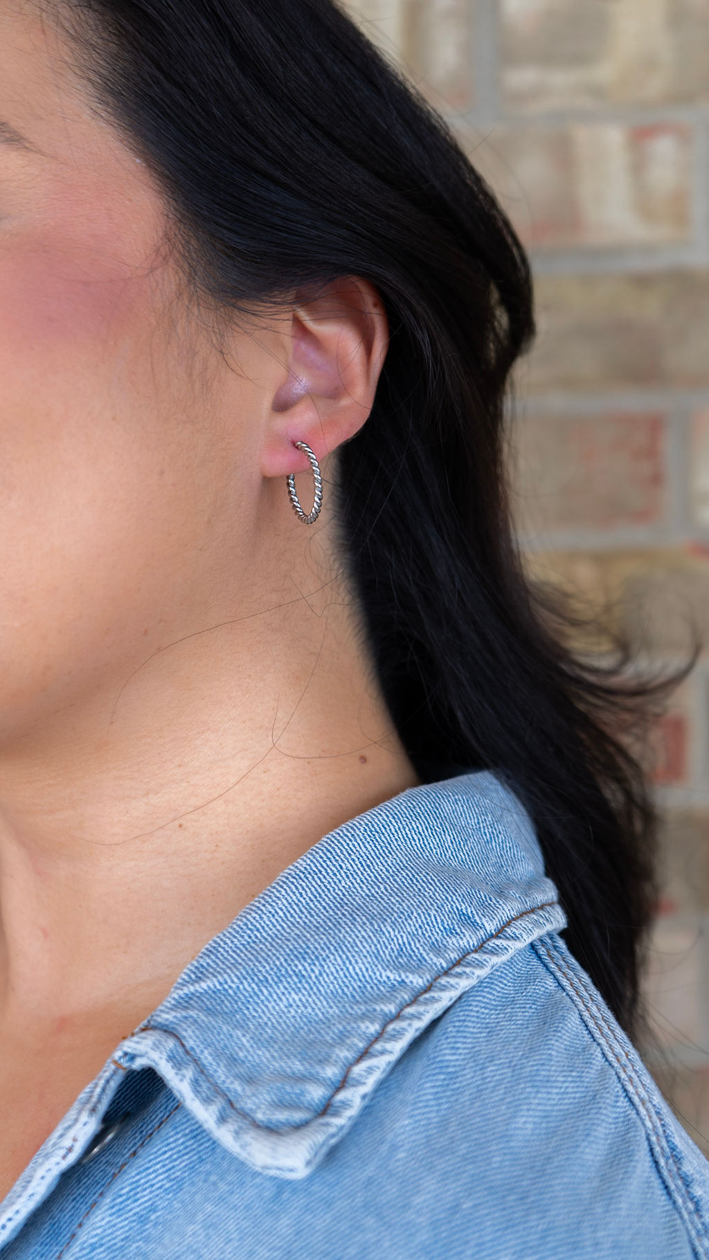 Luxe Tatum Hoops - Silver
