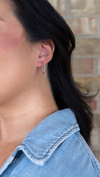 Luxe Tatum Hoops - Silver
