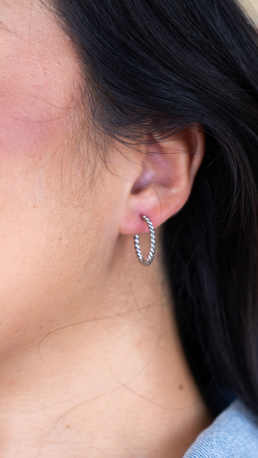 Luxe Tatum Hoops - Silver