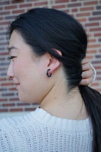 Micro Cam Mini Hoops - Midnight Shimmer