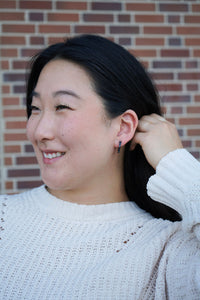 Micro Cam Mini Hoops - Midnight Shimmer