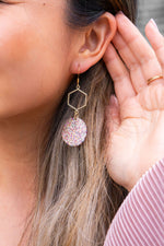 Layla Earrings - Rainbow Glitter