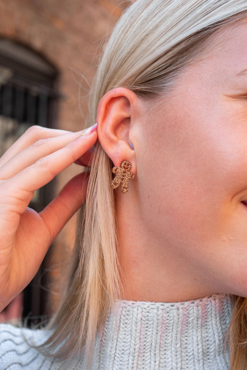 Gingerbread Man Studs