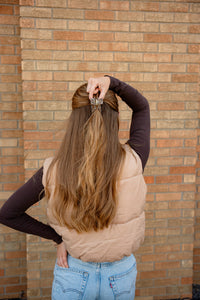 Carly Hair Claw - Giraffe